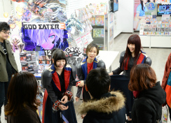 画像集 No.027のサムネイル画像 / 「GOD EATER 3」発売記念イベントレポート。OPテーマ「stereo future」を歌うBiSHが登場し,開発陣とトークを展開した