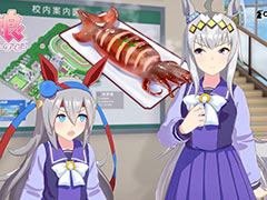 「ウマ娘 プリティーダービー」の新CM「イカ焼き言うたら」篇が公開に。オグリキャップとタマモクロスが関東と関西のイカ焼きについて論争する
