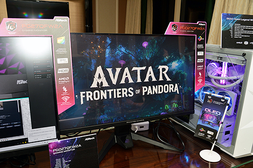 画像集 No.002のサムネイル画像 / 国内発売予定のゲーマー向けディスプレイをASRockがCESで披露。横長有機ELモデルなど計6製品をラインナップ