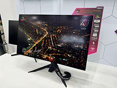 2種類の解像度とリフレッシュレートを切り替えられる有機ELモデルなど,ASRockがゲーマー向けディスプレイの新製品を公開