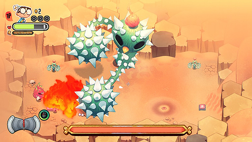 画像集 No.010のサムネイル画像 / モンスター化したフルーツ達と戦う「Juicy Realm」の配信がスタート。アクションとシューティングの要素を持ち，ダンジョンは自動生成