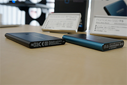 画像集#003のサムネイル/NVMe/PCIe内部接続のSamsung製外付けSSD「Portable SSD T7 Touch」が2月下旬に国内発売に。指紋認証センサーも搭載
