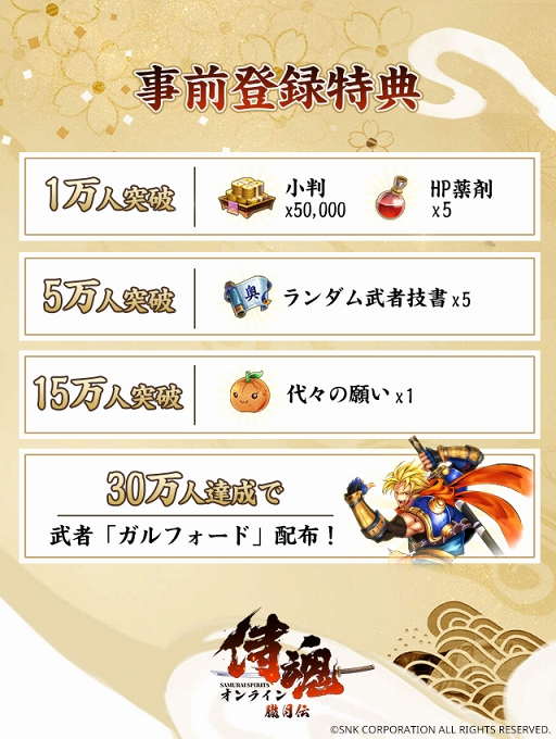 画像集 No.004のサムネイル画像 / 「侍魂オンライン-朧月伝-」の事前登録受付がスタート。サムスピでおなじみのキャラクターと共に，暗黒神の復活を阻止する冒険に出よう