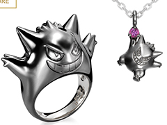 ポケモン「ゲンガー」の新たなネックレスとリングが登場へ。よりイメージに近づけたブラックVer.が明日(2月22日)発売