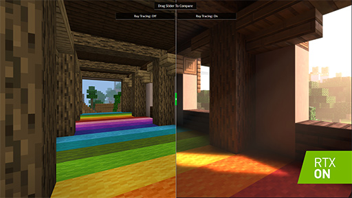 画像集 No.002のサムネイル画像 / NVIDIA,Windows 10版「Minecraft」がGeForce RTXによるレイトレーシングに対応することを明らかに