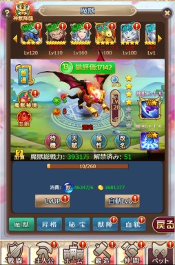 画像集 No.002のサムネイル画像 / 「ケモニスタオンライン」,大型アップデートで「魔獣幻境」システムや「神威」機能を追加。レベル上限を350まで開放
