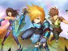 「Rainbow Skies」は武器の強化や財宝探しなど,やりこみ要素が盛りだくさん。オンラインランキングにも対応