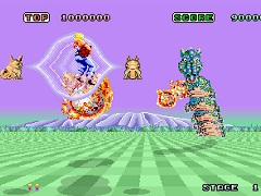 「SEGA AGES スペースハリアー」の発売日が6月27日に決定。地平線の彼方から現れる魔物たちを撃ち落とす名作アーケード3Dシューティング