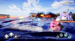 画像集 No.038のサムネイル画像 / 3Dモデルになったおなじみの艦船が縦横無尽に海戦を繰り広げる。進撃海戦RPG「アズールレーン クロスウェーブ」プレイレポート