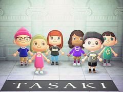 TASAKIが「あつまれ どうぶつの森」のゲーム内で着用できるマイデザインの配布を開始。“balance”などのモチーフをあしらった6種類が登場