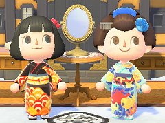 「あつまれ どうぶつの森」,京友禅の千總が“1555島”の夢番地を公開。新しい振袖のマイデザインも
