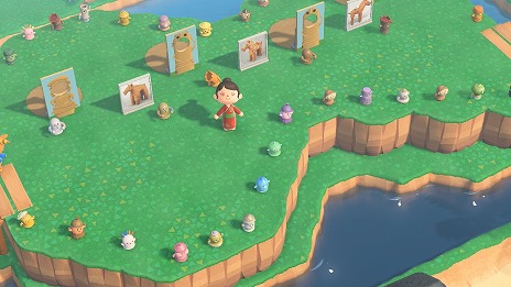 画像集#004のサムネイル/「あつまれ どうぶつの森」で,文化財活用センターが“ぶんかつ島”を公開。国立文化財機構の所蔵品をモチーフにした10のエリアを楽しめる