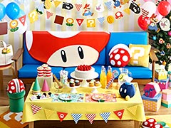 「スーパーマリオ」モチーフの「ホーム&パーティグッズ」が12月上旬に発売へ。トレーやプレート,ガーランドなど全24種類