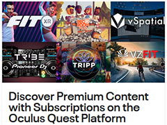 「Oculus Quest」プラットフォームにアプリのサブスクリプションサービスが導入