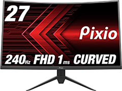 税込約4万円のPixio製27インチゲーマー向け湾曲型液晶ディスプレイ計2製品が発売