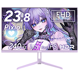 画像ギャラリー No.006のサムネイル画像 / 人気VTuber 8人をイメージした8色カラバリの240Hz表示対応23.8型液晶ディスプレイがPixioから発売に