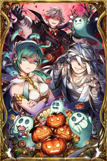 画像集 No.009のサムネイル画像 / 吸血鬼姿のルシオが参戦。「FFBE幻影戦争」新ユニット「ルシオ（ハロウィン）」と新ビジョンカード「ルーラーオブハロウィン」が実装に