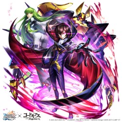 画像集 No.002のサムネイル画像 / 「ラストクラウディア」×「コードギアス 反逆のルルーシュ」コラボを本日開始。新ユニット“ルルーシュ”と新アーク“黒の騎士団”登場