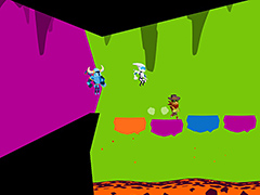 「Runbow」(PS4/Switch)の配信が本日スタート。背景色の変化に注意しつつ戦う,カラフルな2Dプラットフォームアクション