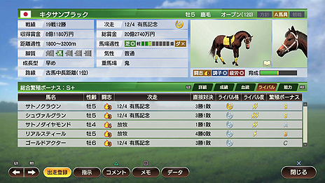 画像集 No.005のサムネイル画像 / 競馬シム「Winning Post 9」,ライバル関係の要素も盛り込んだ配合と,2019年競馬データ対応に関する最新情報が公開