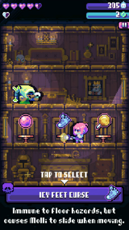 画像集 No.007のサムネイル画像 / 少女モリーがお化け退治。スマホ向けアクション「Candies 'n Curses」を紹介する「（ほぼ）日刊スマホゲーム通信」第1905回