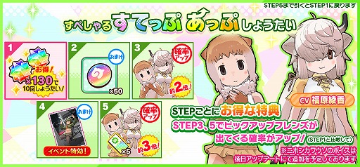 画像集#004のサムネイル/「けものフレンズ3」，1月ショップしょうたい券などが獲得できる共闘型イベントが開催