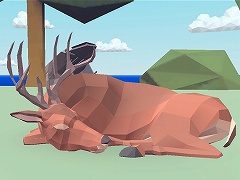 「ごく普通の鹿のゲーム DEEEER Simulator」,Steamでアーリーアクセス版が配信。スローライフと街の破壊が楽しめる普通じゃない鹿のゲーム