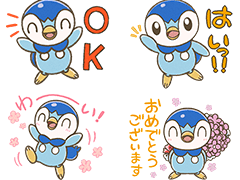 「きょうのポッチャマ」がLINEスタンプ化。40種類すべてがポッチャマずくめのラインナップ
