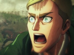 決戦兵装「雷槍」のアクションとTVアニメSeason3の名場面を収録。「進撃の巨人2 -Final Battle-」のPV第2弾が公開