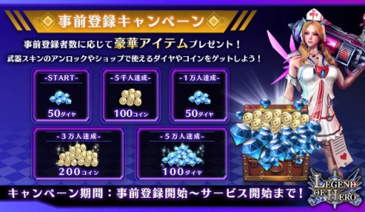 画像集 No.003のサムネイル画像 / 「LEGEND OF HERO：レジェンドオブヒーロー」，クローズドβテスト実施枠の増枠が決定。Mirrativで参加申込みの受付を開始