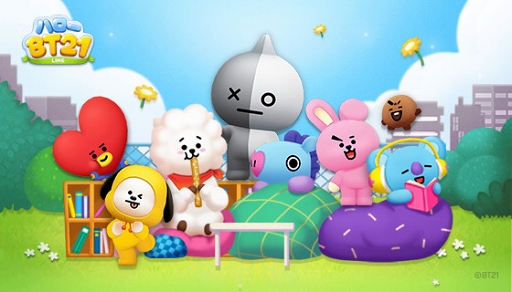 画像集 No.001のサムネイル画像 / 「LINE バブル」シリーズの最新作「LINE ハローBT21」の配信がスタート。TITIやRKなど「BT21」の新キャラクターも登場