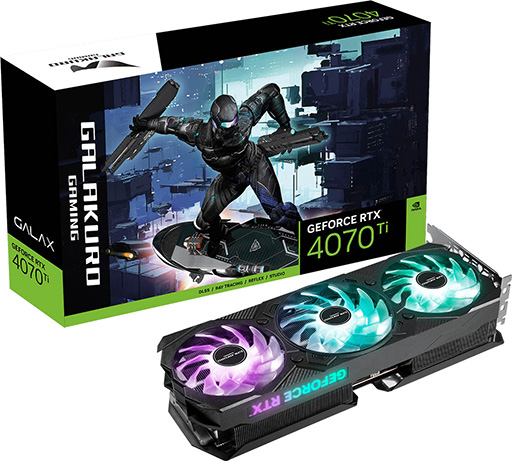 画像集 No.001のサムネイル画像 / 3年保証のGALAKURO GAMING製GeForce RTX 4070 Ti/4070/4060 Ti搭載カードが発売