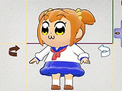 「ラクキン」の正式サービス開始と同時に「ポプテピピック」コラボを開催。ポプ子とピピ美のラクガキモデルを全員にプレゼント