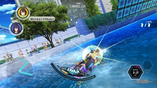 画像集 No.028のサムネイル画像 / 「神田川 JET GIRLS」を先行プレイ。本格的な水上ジェットレースと,健康的な魅力あふれる美少女たちの物語が楽しめる新作アクションレース