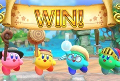 1人でもマルチプレイでもたっぷり楽しめる「スーパーカービィハンターズ」を紹介。ゲーム内アイテムがもらえる「あいことば」も掲載