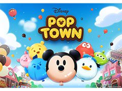 ステージをクリアして街を再建しよう。マッチ3パズルゲーム「ディズニー ポップタウン」で事前登録の受け付けがスタート