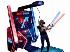 アーケード版「Beat Saber」が11月16日より那須ハイランドパークで稼働開始。大型VR筐体に対応したリズムゲーム