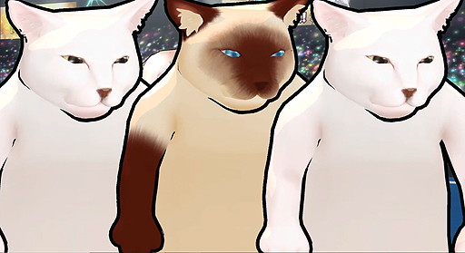 画像集#002のサムネイル/いざという時は目からビームも。「Fight of Animals」，だるんと伸びた胴を持つ新動物「スレンダーキャット」が本日実装