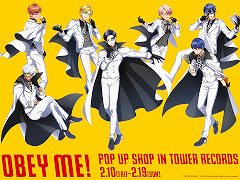 怪盗に扮したイケメン悪魔たちを描いた新作グッズを用意。「Obey Me!」のポップアップイベントが2月10日よりタワーレコードでスタート