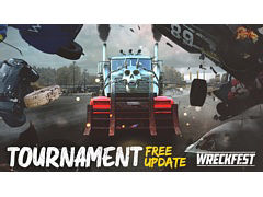 「Wreckfest(レックフェスト)」の大型アップデート「トーナメントモード」が実装。3台のアメリカンマシンを追加する有料DLCが配信開始