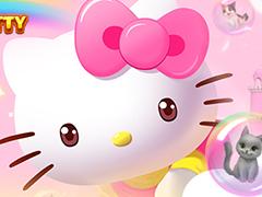 「パズにゃん」に“ハローキティ”が登場。3月25日9:00より期間限定ストーリーを含むコラボイベントがスタート