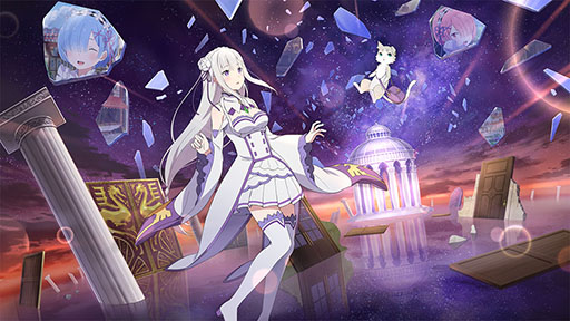 画像ギャラリー No.003のサムネイル画像 / 「リゼロス」の事前登録キャンペーンに新たな目標が追加。50万件達成で★3 キャラ確定チケットをもらえる