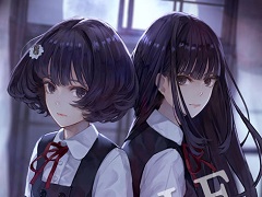 ホラーADV「夜、灯す」の“百合み”溢れる店舗特典イラスト5種が公開。新たに2店舗の特典も発表