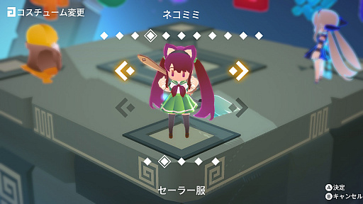 画像集#005のサムネイル/Switch用DLソフト「キュビ(QV)」が本日配信。次元の管理者“キュビ”の活躍を描いたアクションアドベンチャーゲーム