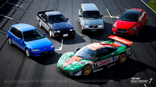 画像集 No.001のサムネイル画像 / 「グランツーリスモ7」，シビック SiR・II，NSX GT500，スカイライン GTS-R（R31），ボルボ 240 SE Estate/V40 T5 R-Designが登場