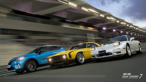 画像ギャラリー No.002のサムネイル画像 / 「グランツーリスモ7」，シボレー カマロ 1969 Race-Mod，マツダ アンフィニ RX-7 Type R，ルノー キャプチャー S Edition TCe 140が登場