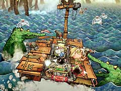 イカダでサバイバルする「Trash Sailors」のデモ版が公開。手描き風アートのコミカルなアクションが楽しめる