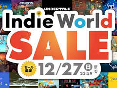 「カニノケンカ」「UNDERTALE」など70タイトルが対象。Nintendo Switchのインディーズゲームセールが12月27日まで開催