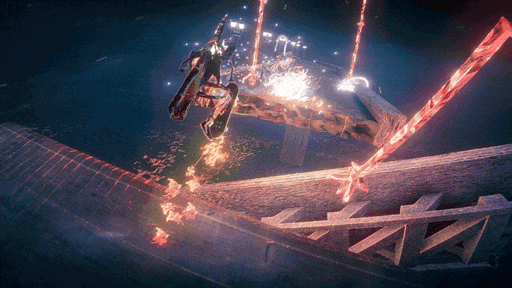 画像ギャラリー No.010のサムネイル画像 / ガラスの肉体を光らせ,悪魔はスケボーで月を目指す。サイケデリックな世界を疾走するスケボーアクション「Skate Story」,本日発売