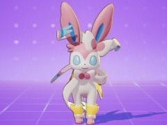 「Pokémon UNITE」のニンフィアは,序盤から積極的に戦えるアタック型ポケモン